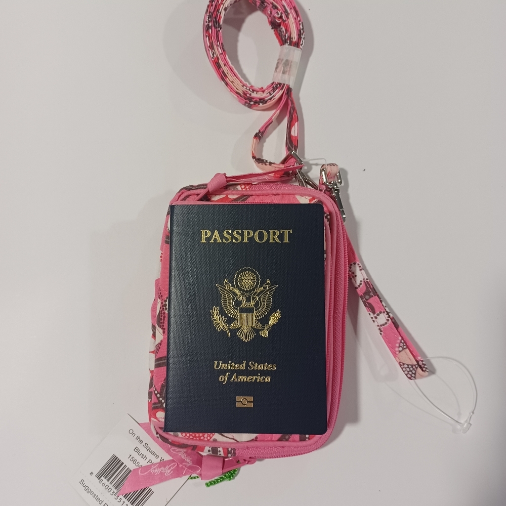 Vera Bradley Pink Wallet And Crossbody - Picture 10 of 11